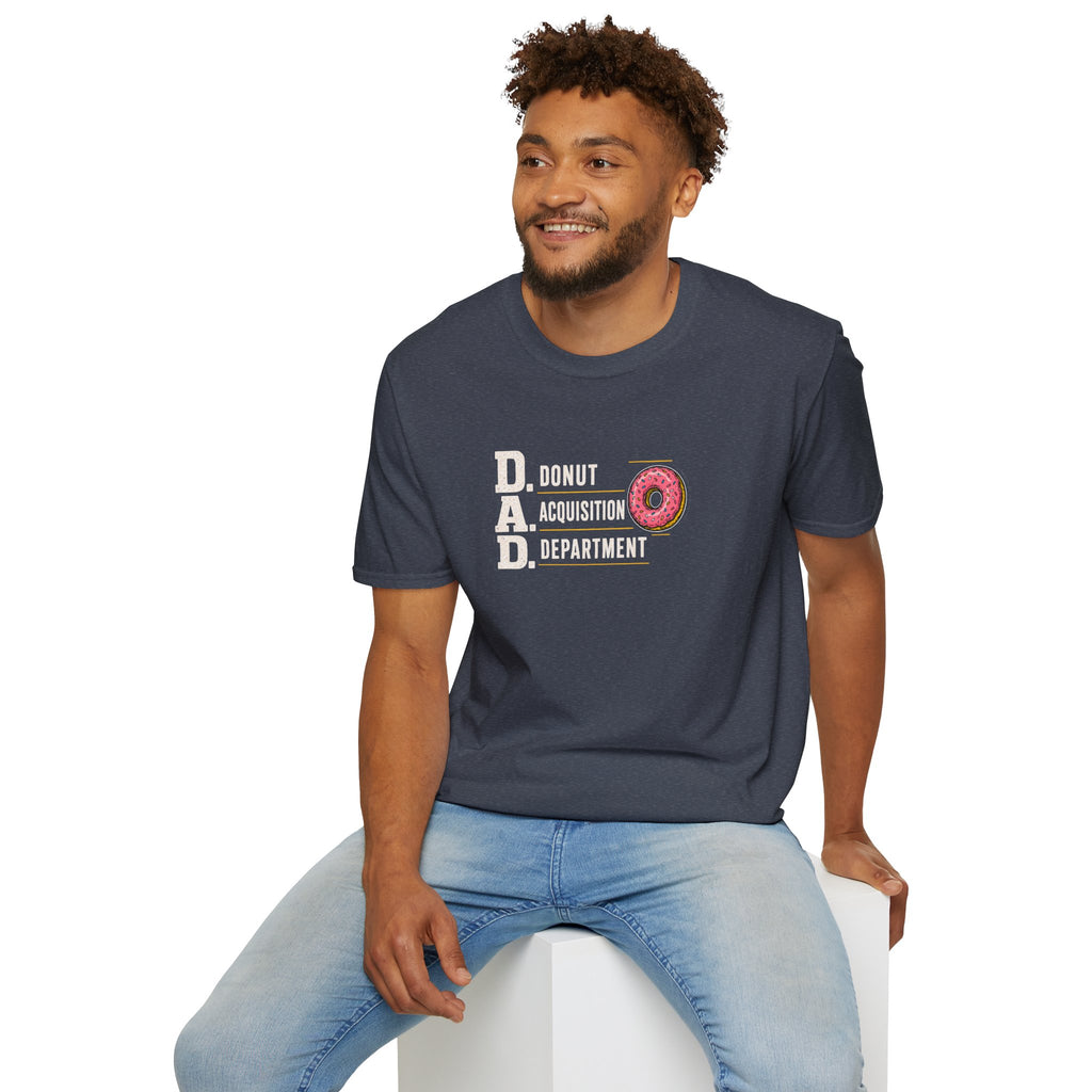 Donut Acquisition Department T-Shirt – D.A.D. Funny Dad Shirt for Donut Lovers