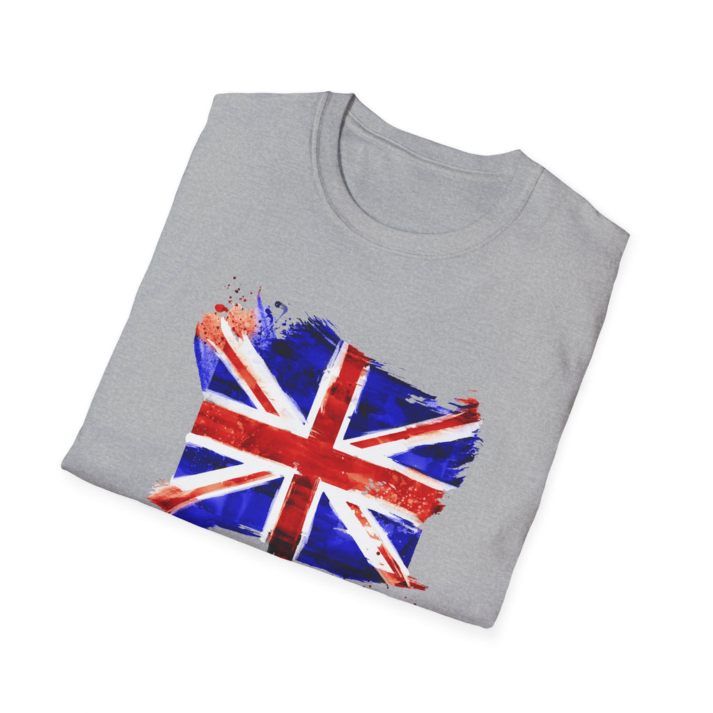 Union Jack Paint Brush UK Flag T-Shirt — British Pride Graphic Tee
