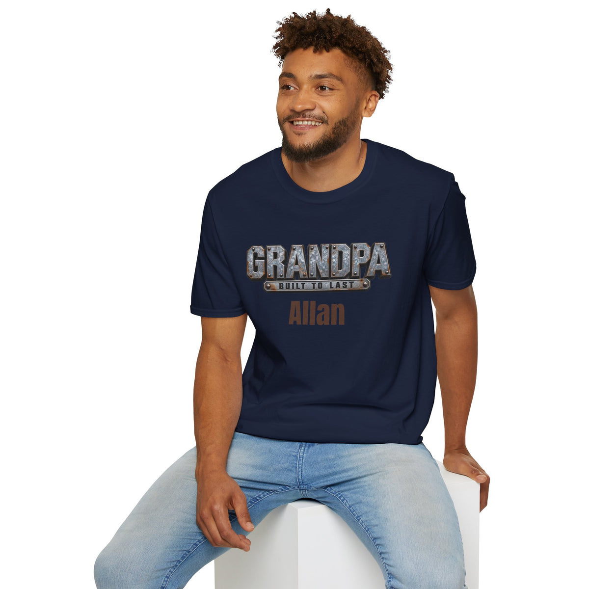 Grandpa "Built to Last" T-Shirt — Personalise