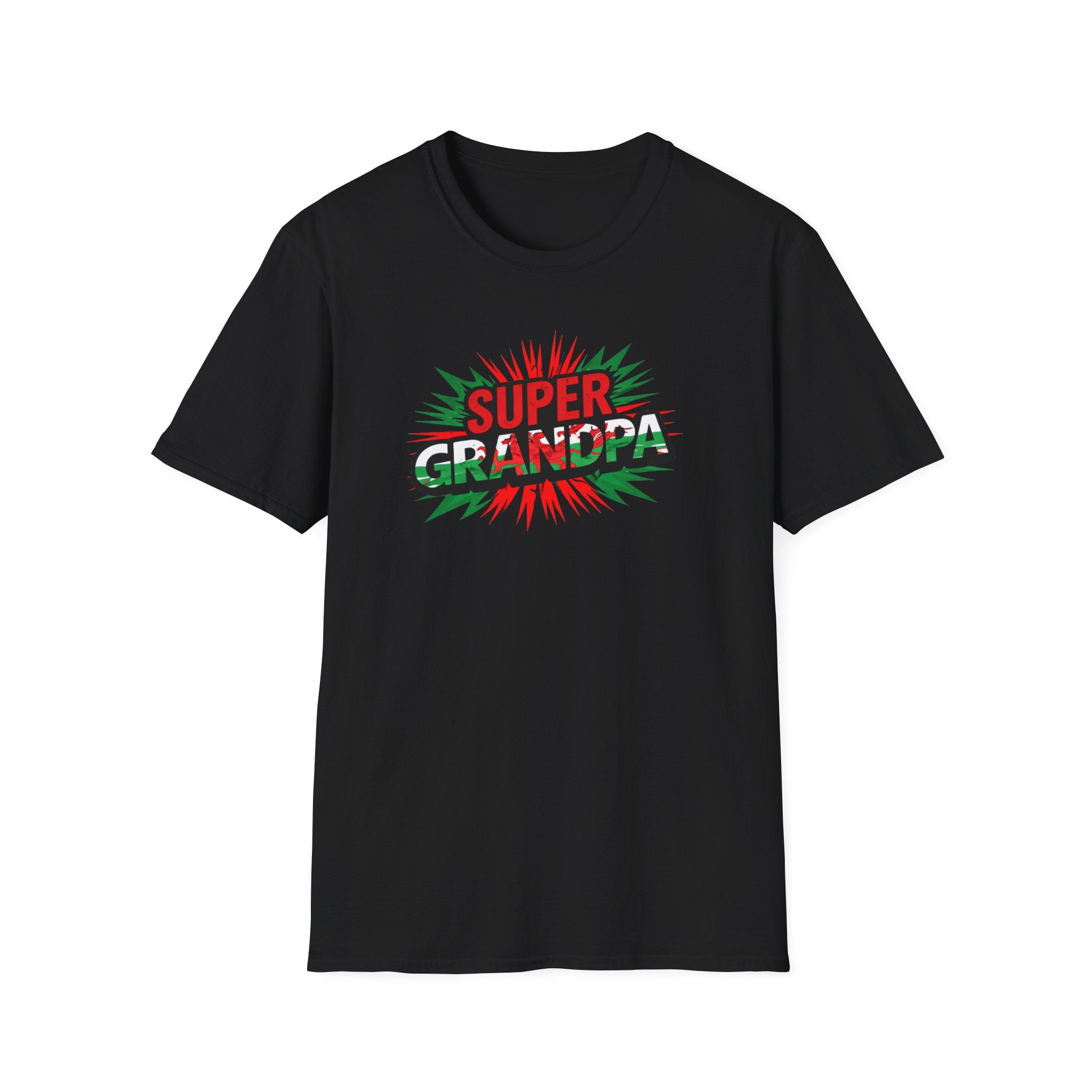 Super Grandpa Welsh Flag/ Wales themed T-Shirt – Retro Comic Gift Tee for Grandfather | Father’s Day & Birthday Present