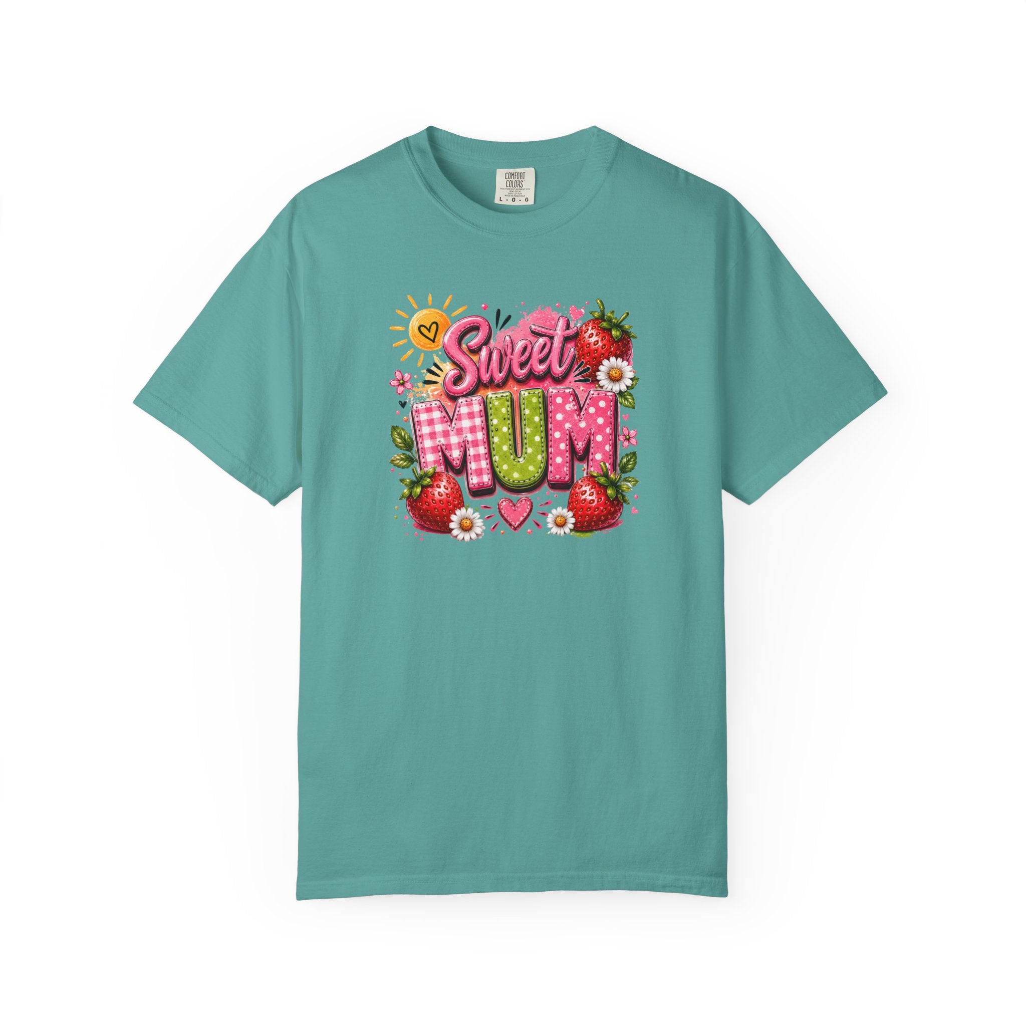 Sweet Mum T-Shirt — Floral Strawberry Mother's Day Tee