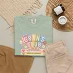 Grans Club Rules T-Shirt — Cute Floral Grandma Shirt, Funny Grandmother Gift for Mother's Day
