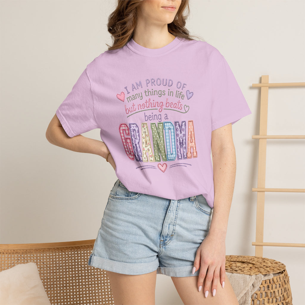 Grandma Pride T-Shirt – "I Am Proud of Many Things in Life but Nothing Beats Being a Grandma"