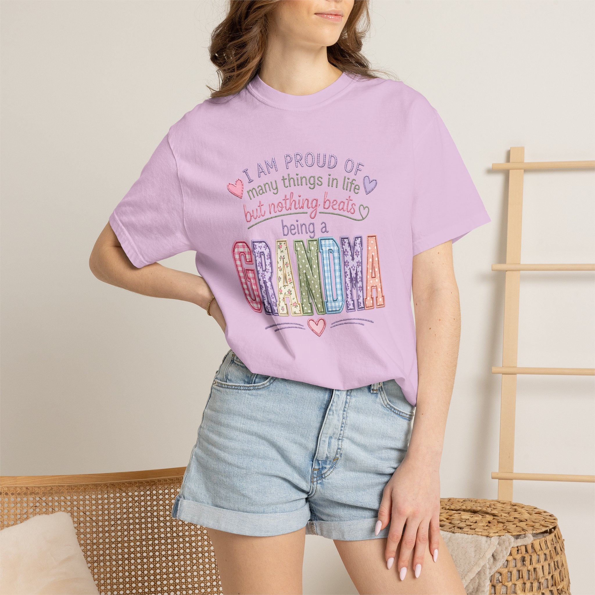Grandma Pride T-Shirt – "I Am Proud of Many Things in Life but Nothing Beats Being a Grandma"