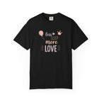 Less Sleep More Love T-Shirt – Pregnancy Announcment Cute Pink Balloon & Crown Graphic Tee