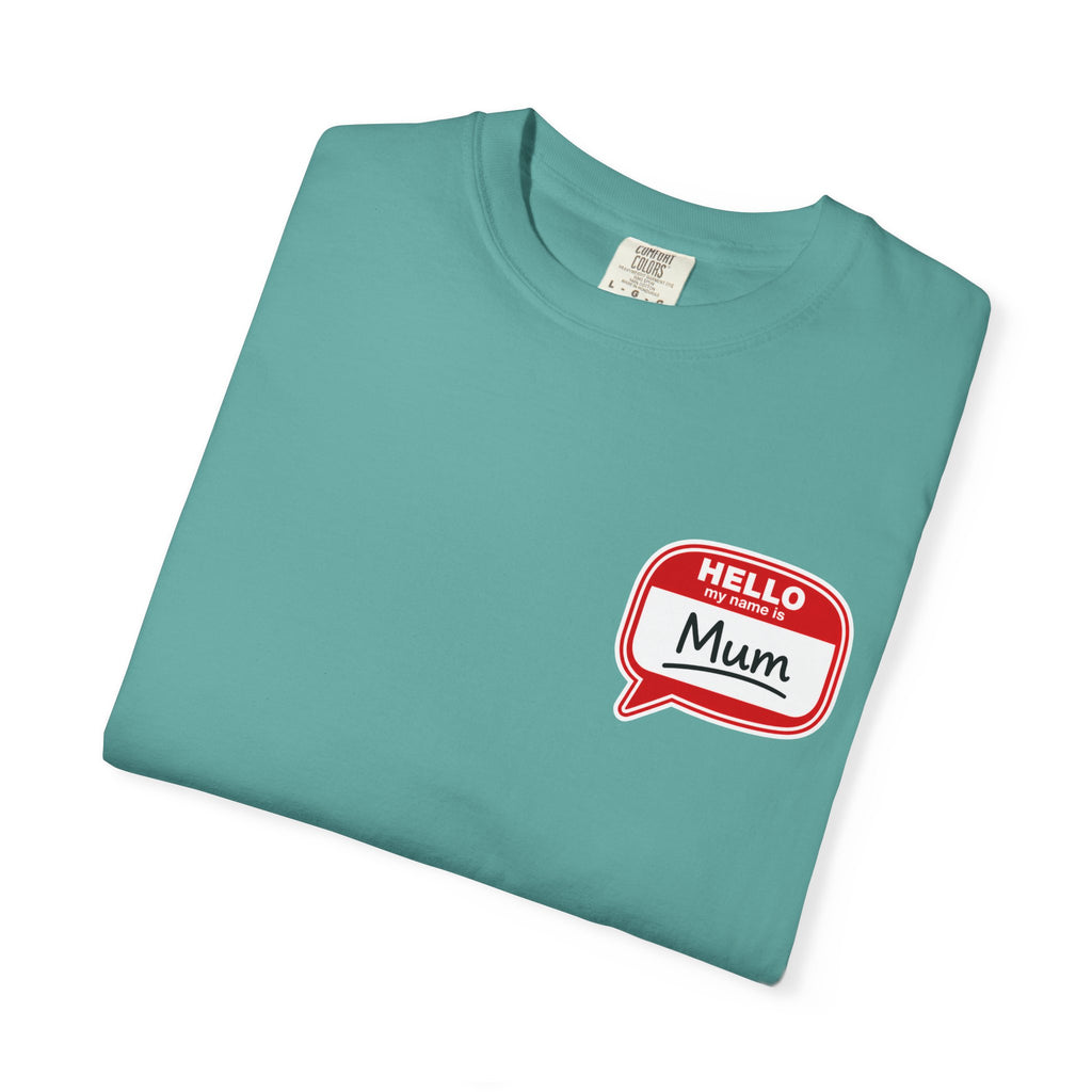 Hello Mum Speech Bubble T-Shirt — Cute Retro Mom Graphic Tee