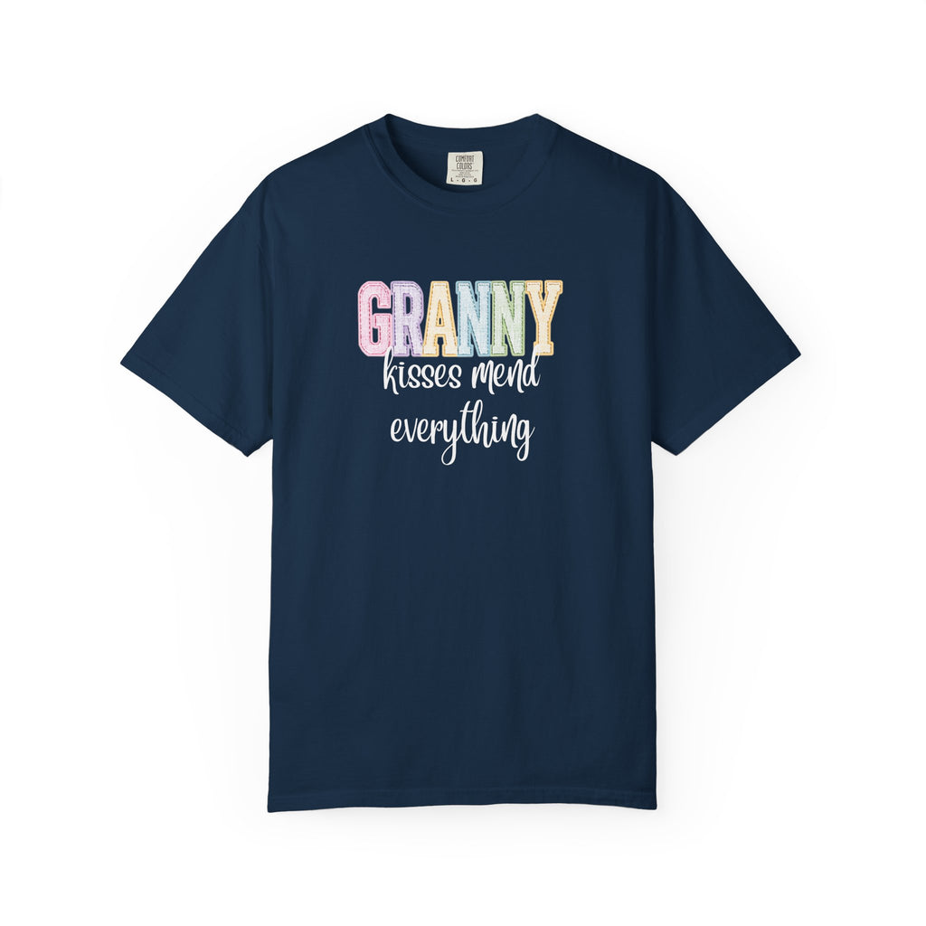 Granny Kisses Mend Everything T-Shirt — Pastel Grandma Gift