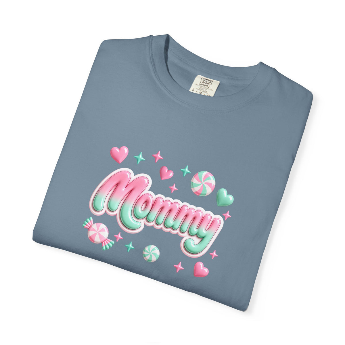 Mommy Pastel Candy Script T-Shirt