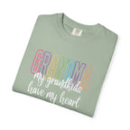 Grandma T-Shirt — "My Grandkids Have My Heart" Pastel Graphic Tee