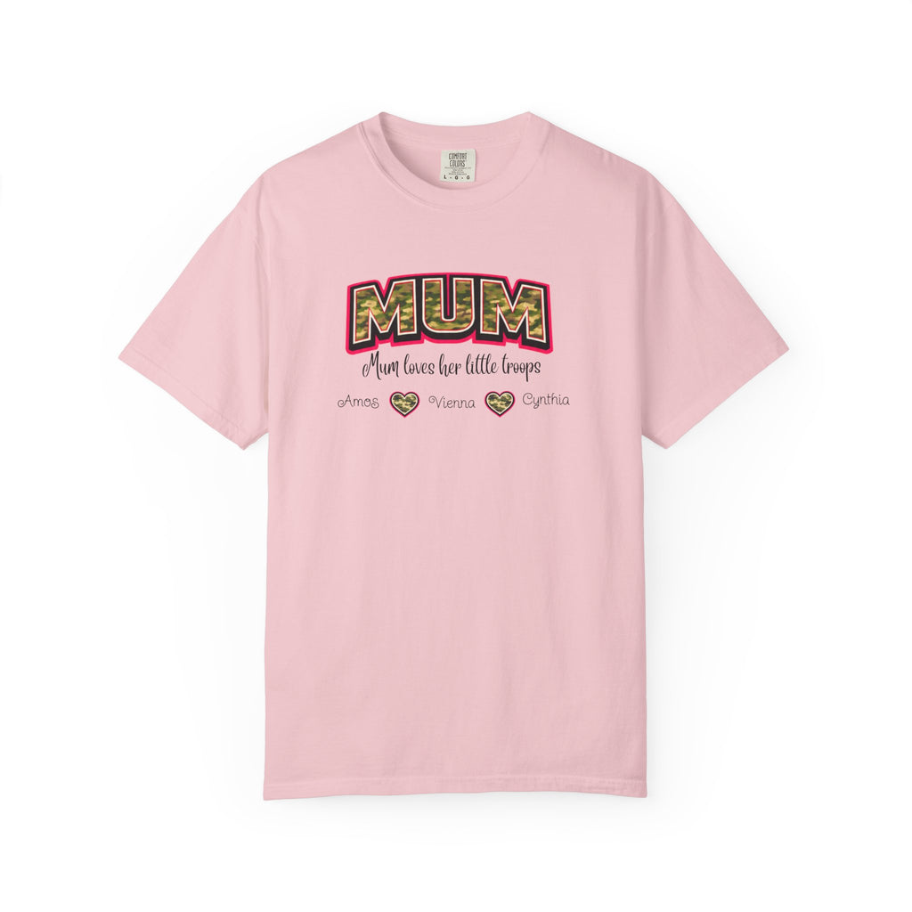 Mum Camo Print T-Shirt – "Mum, Mum loves her little meows" Mother's Day Tee