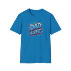 "Dad Life" Blue Graffiti Father T-Shirt