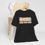 Nana Baby Blocks Tee — Personalized Grandmother Name Shirt