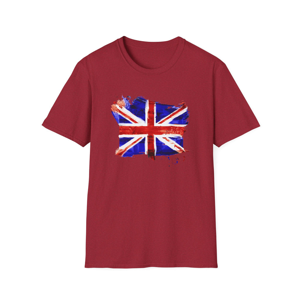 Union Jack Paint Brush UK Flag T-Shirt — British Pride Graphic Tee