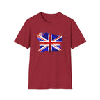 Union Jack Paint Brush UK Flag T-Shirt — British Pride Graphic Tee