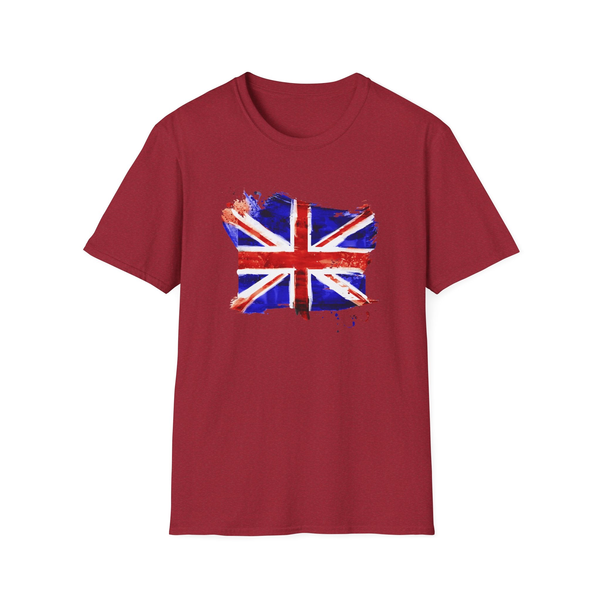 Union Jack Paint Brush UK Flag T-Shirt — British Pride Graphic Tee
