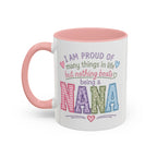 Mama Coffee Mug — 'Mama' Color Accent Ceramic Cup for Mother's Day & Everyday