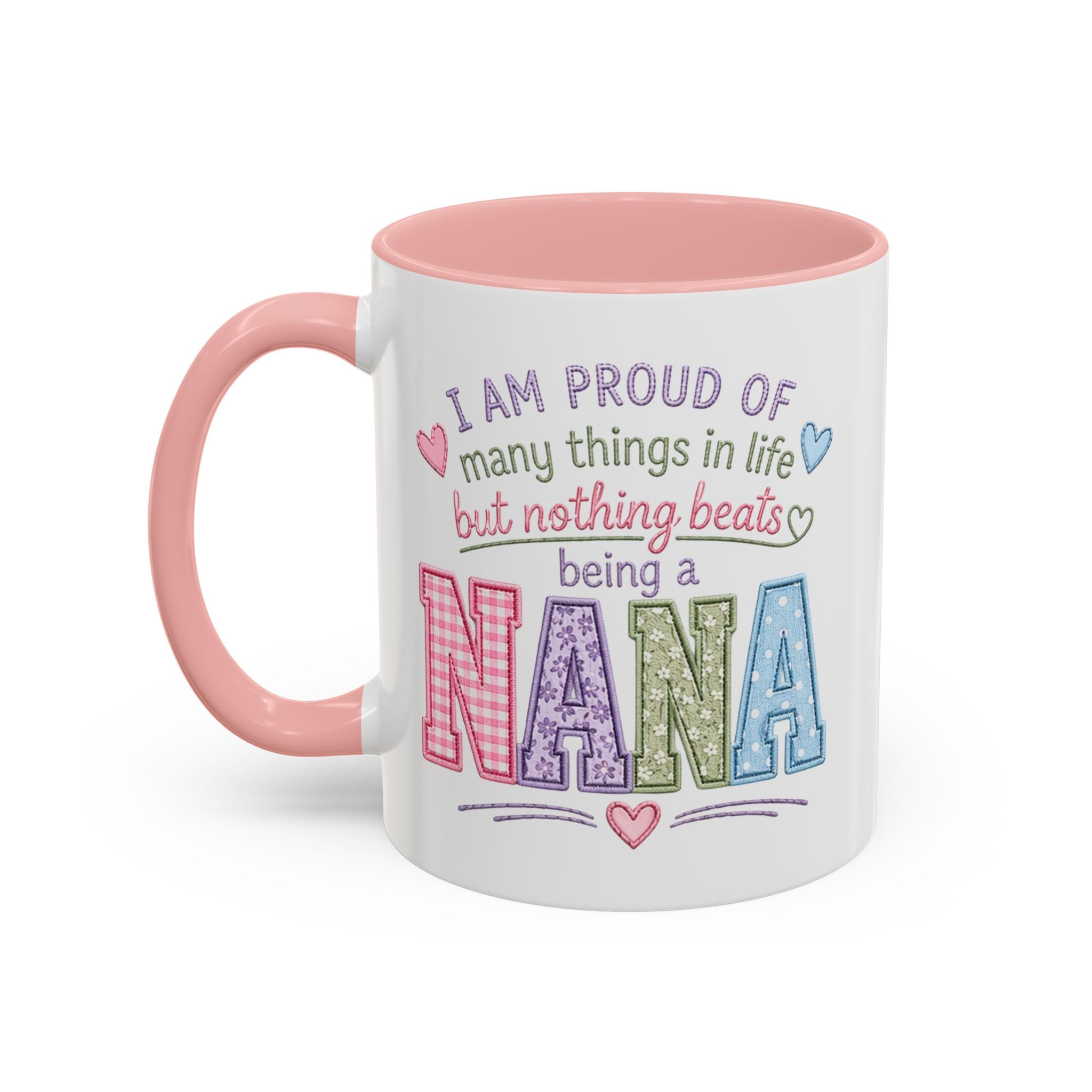 Mama Coffee Mug — 'Mama' Color Accent Ceramic Cup for Mother's Day & Everyday