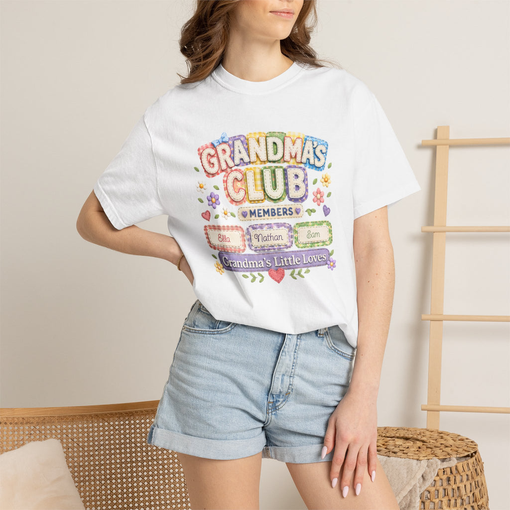 Grandmas Club T-Shirt — Grandma’s Little Loves Graphic Tee