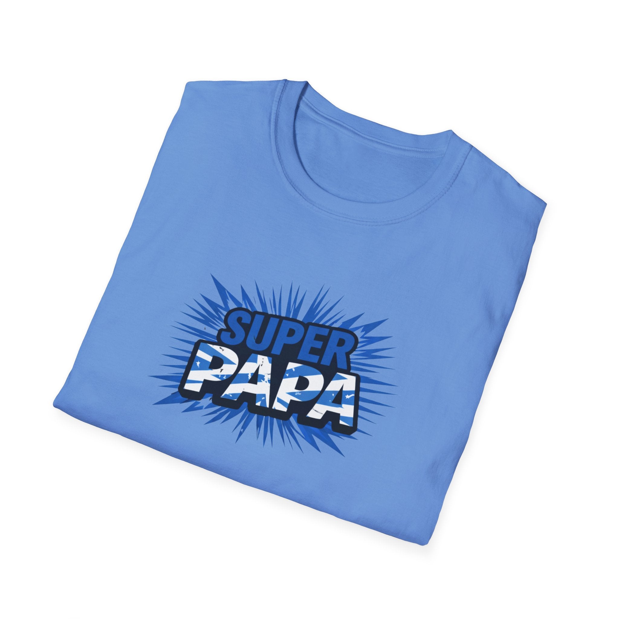 Super Papa Scotland Flag/Scottish themed T-Shirt – Comic Style Father’s Day Gift