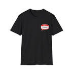 Grandpa Name Tag T-Shirt — "Hello Grandpa" Chest Badge Tee