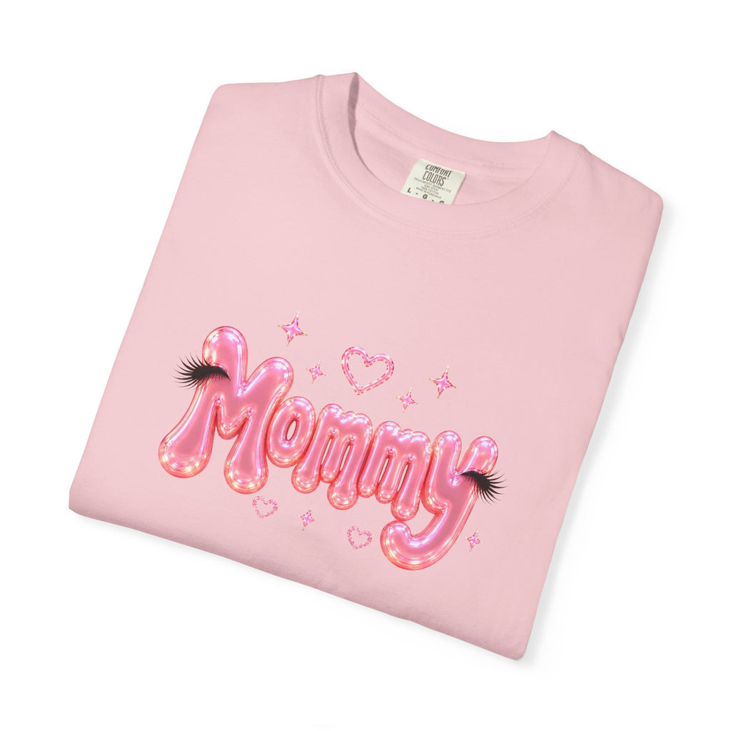 MOMMY Pink Balloon Eyelashes T-Shirt