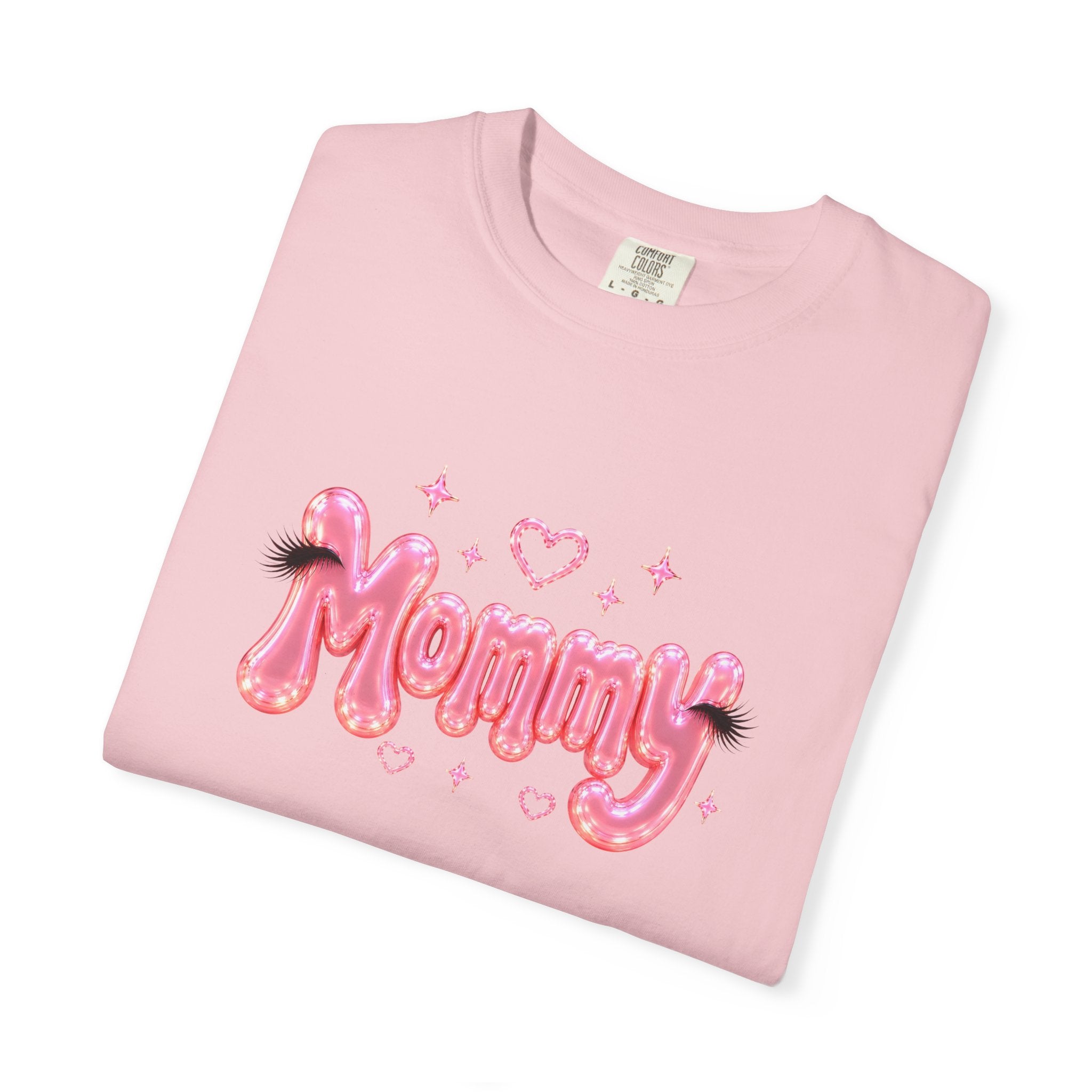 MOMMY Pink Balloon Eyelashes T-Shirt