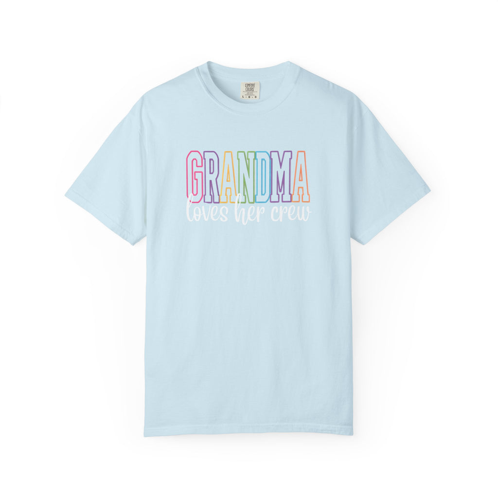 Grandma Pastel Rainbow T-Shirt — 'GRANDMA' Retro Lettering Tee