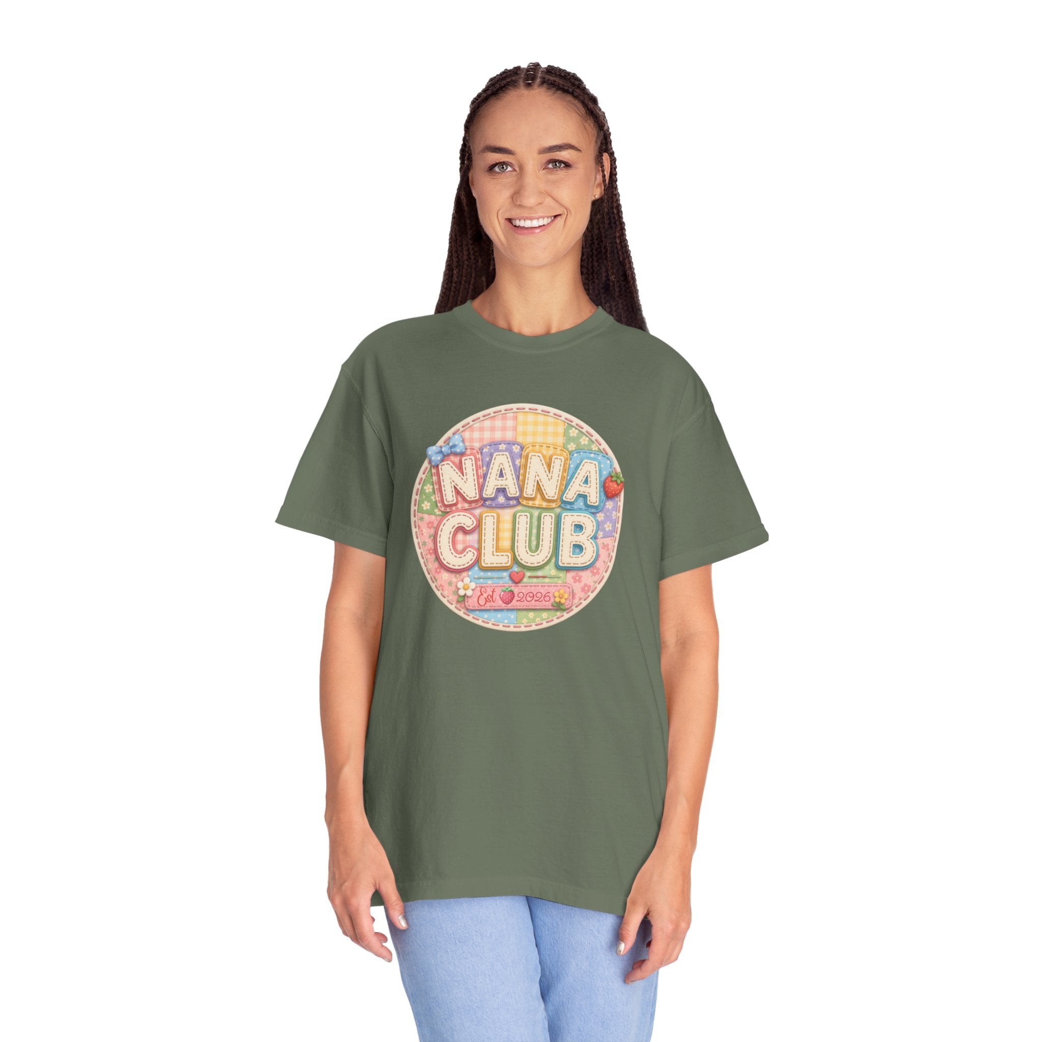 Nana Club T-Shirt — Retro Pastel Grandma Gift Tee