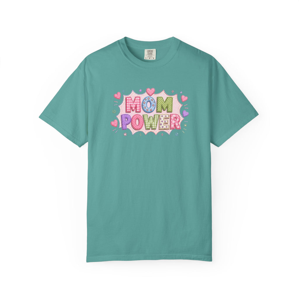 Mom Power T-Shirt — Cute Pastel Heart Mother's Day Tee