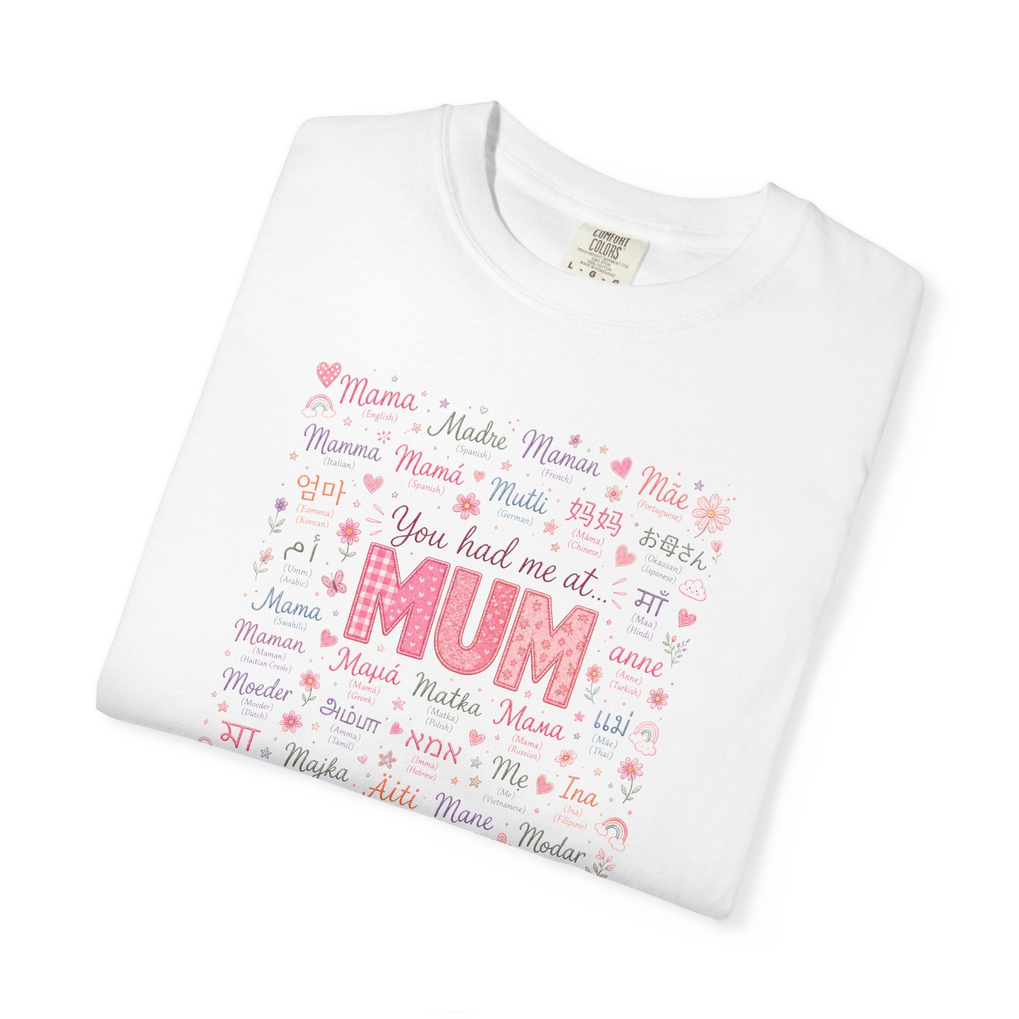 Mum Heartbeat T-Shirt — 'You Had Me at MUM' Floral Mother's Day Tee