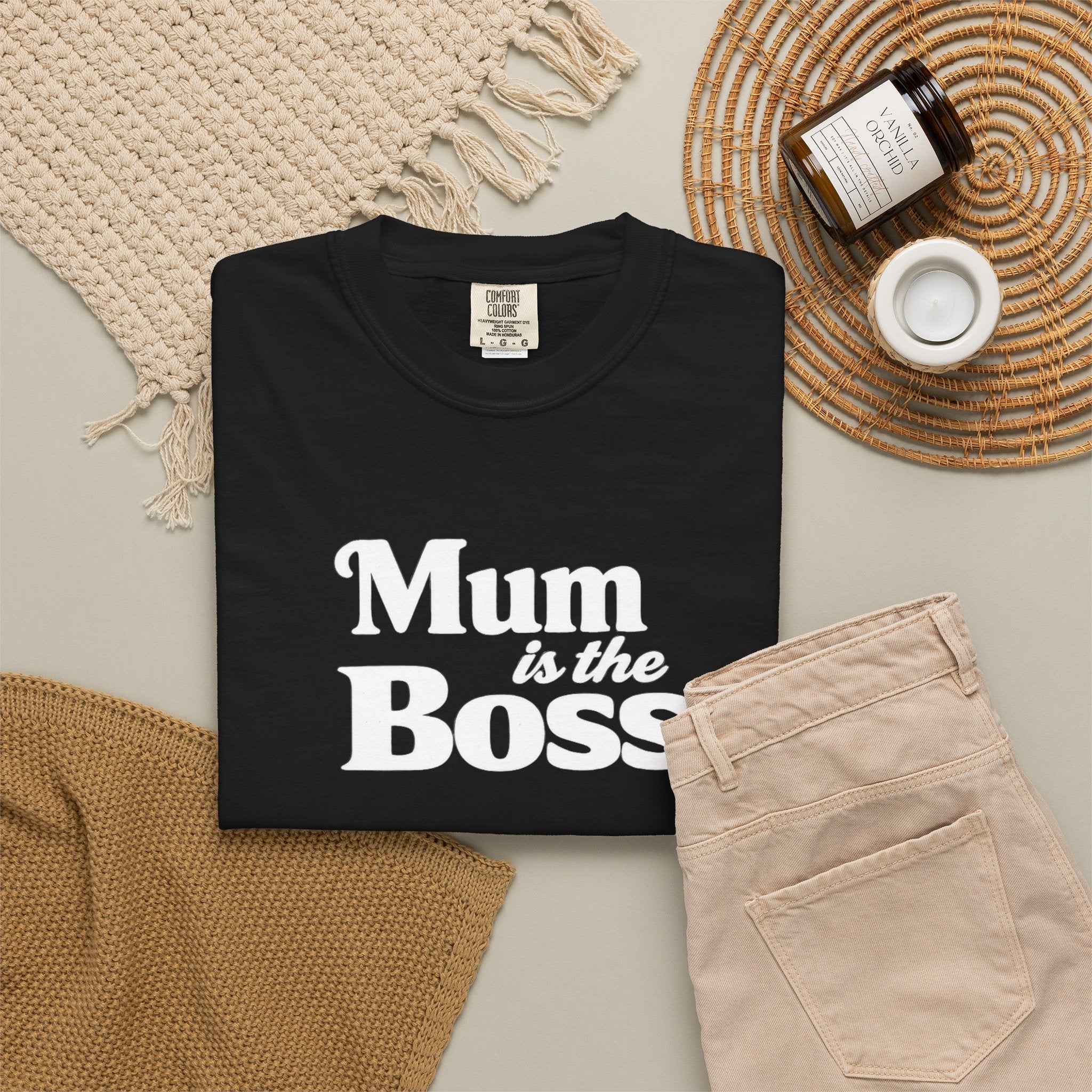 Mum Is The Boss T-Shirt — Funny Mother's Day Tee for Proud Moms