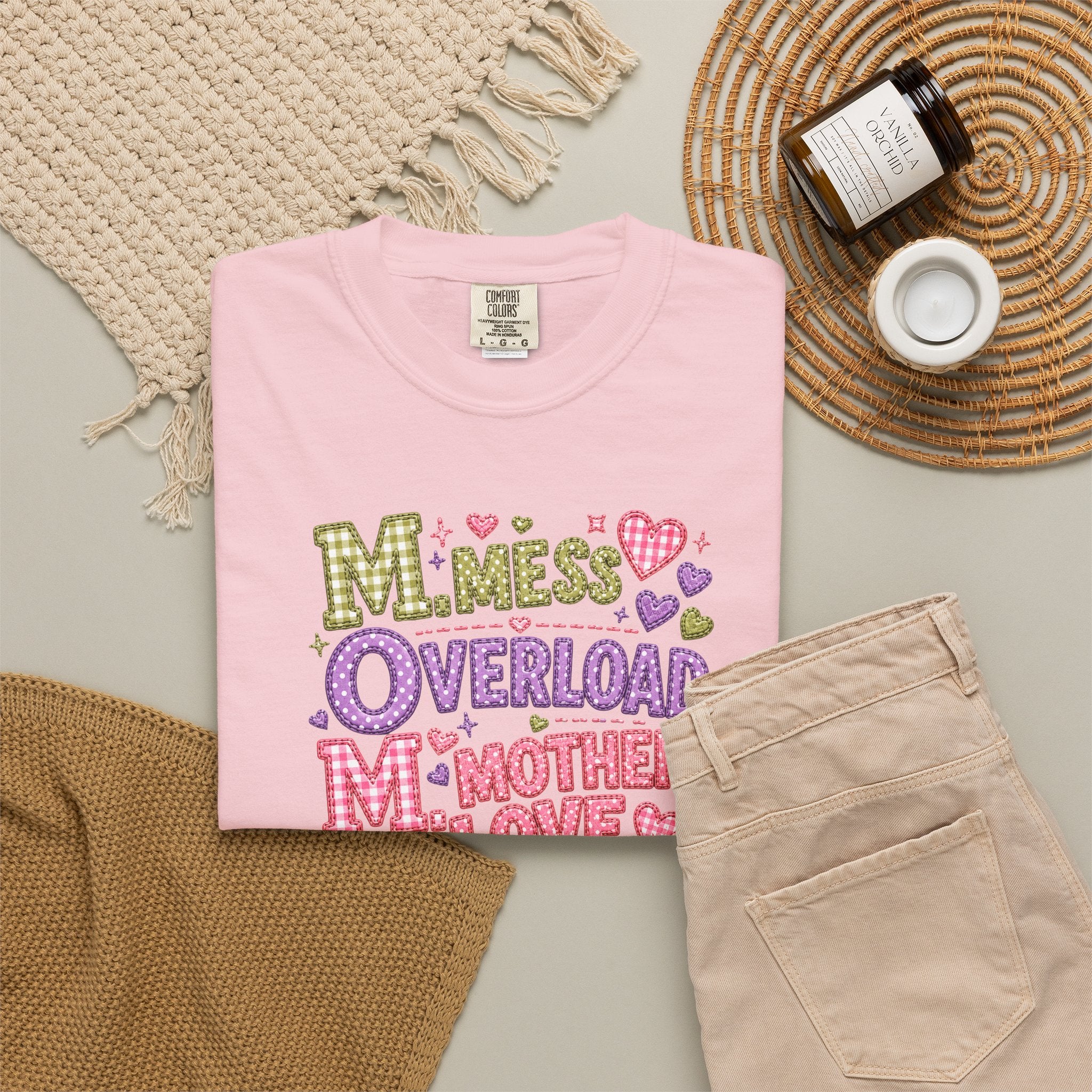 Mom Overload T-Shirt — Cute 'Mess Overload Mother Love' Mother's Day Tee