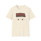 Papa Plaid T-Shirt – "Papa Loves his Little Clan" Grandfather Gift for Father's Day