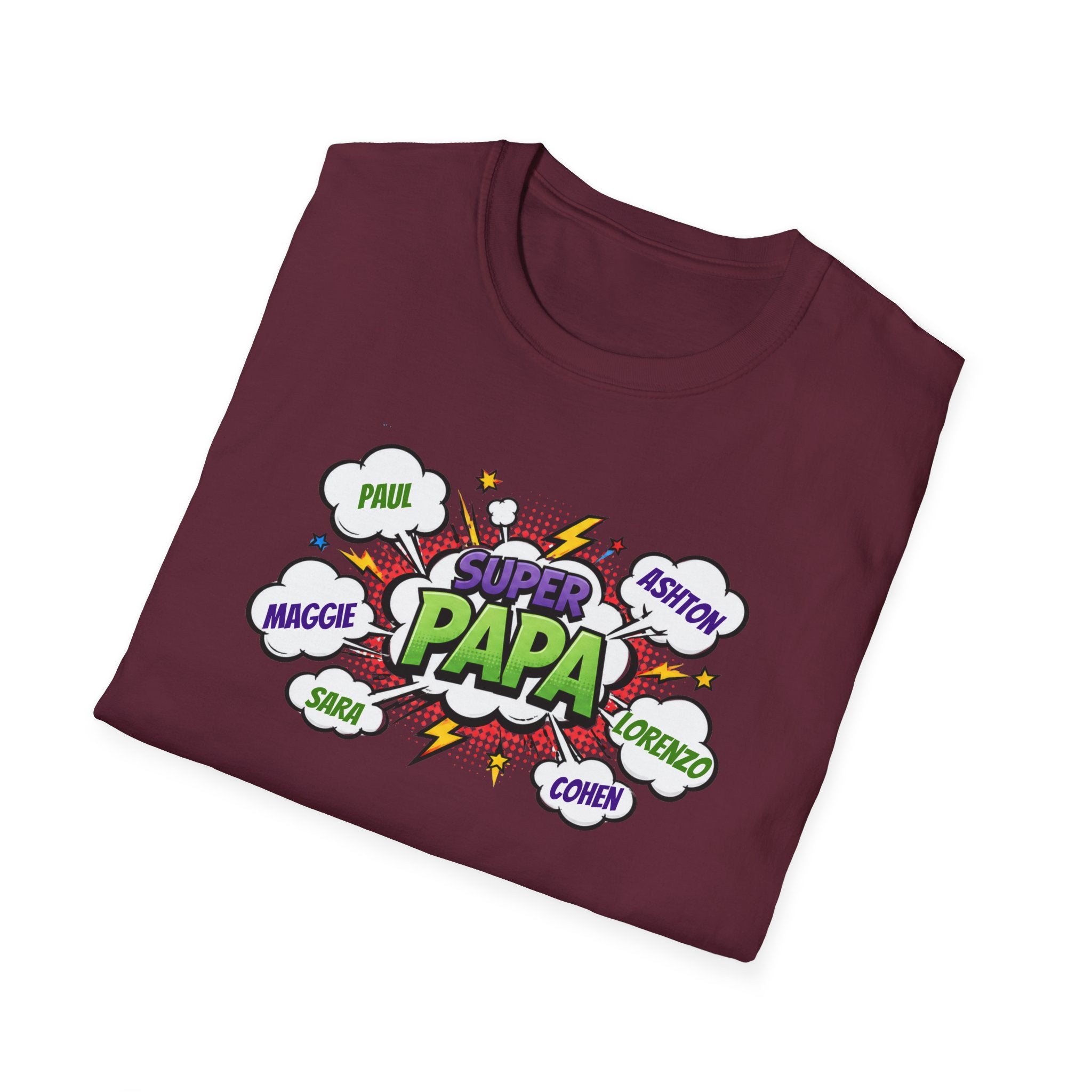 Super Papa Comic T-Shirt — Funny Father’s Day Gift