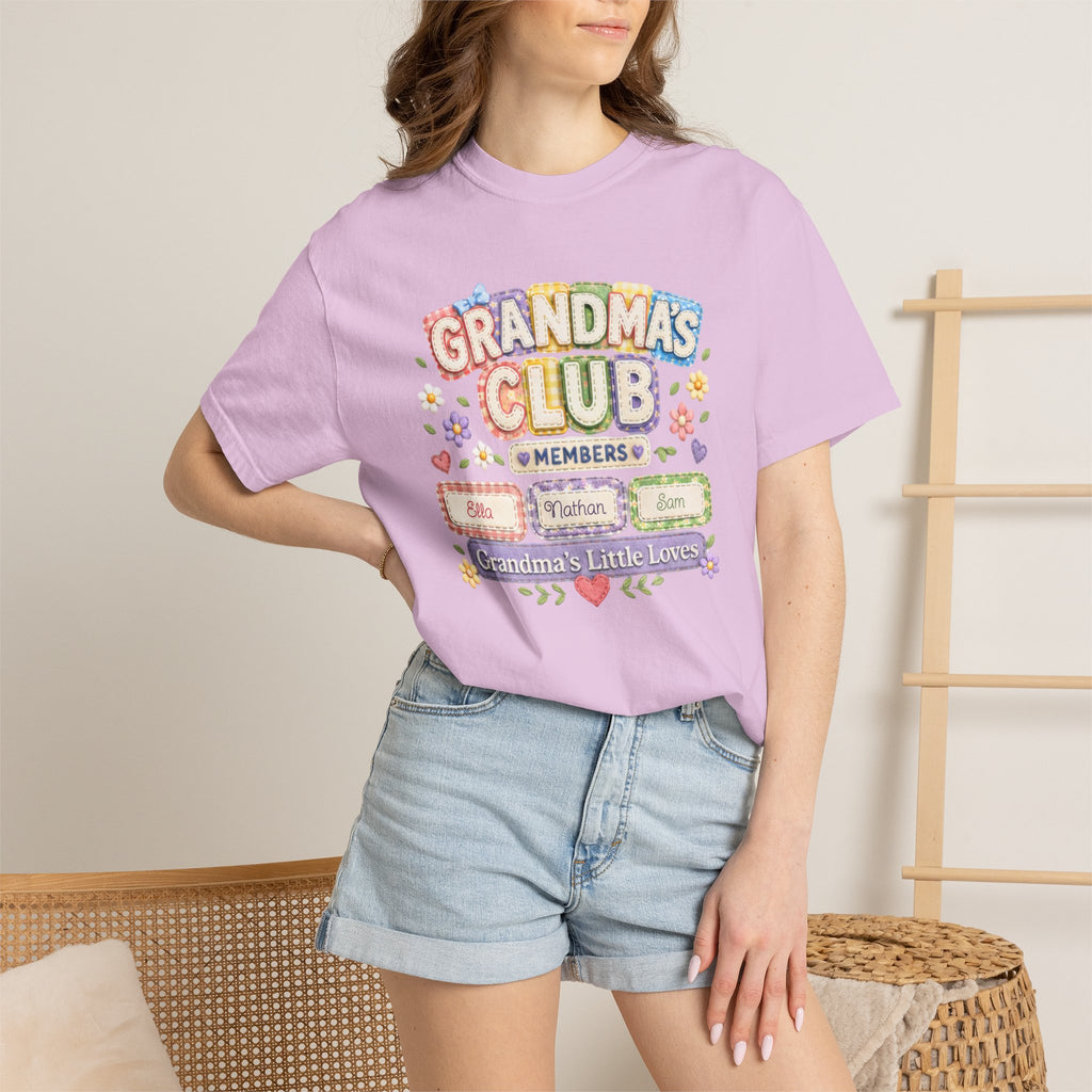 Grandmas Club T-Shirt — Grandma’s Little Loves Graphic Tee