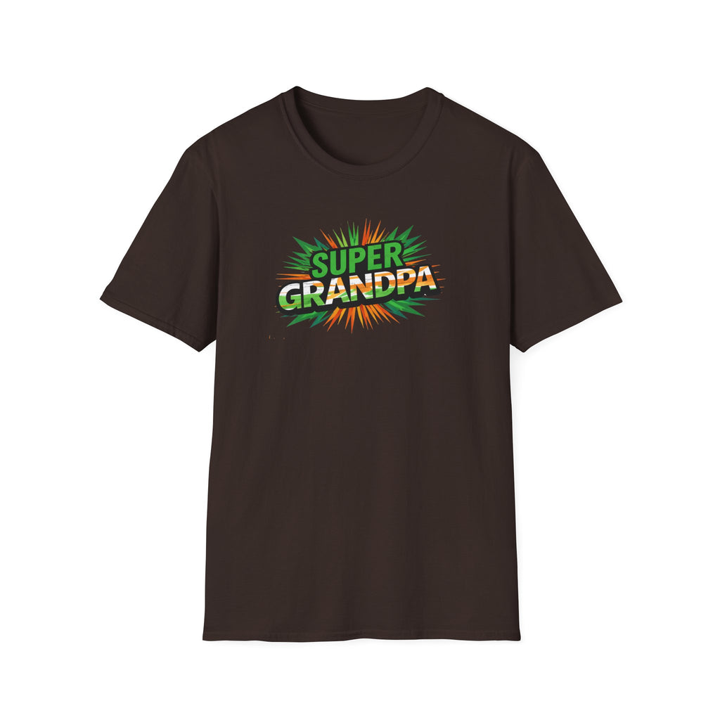 Super Grandpa Ireland Flag/Irish themed T-Shirt — Retro Comic Father's Day Gift