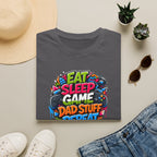 Eat Sleep Game Dad Stuff Repeat T-Shirt