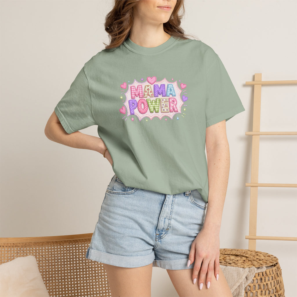 Mama Power T-Shirt — Cute Pastel Mom Pride Graphic Tee