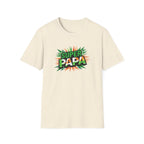 Super Papa Ireland Flag/Irish themed T-Shirt – Comic-Style Father’s Day Tee