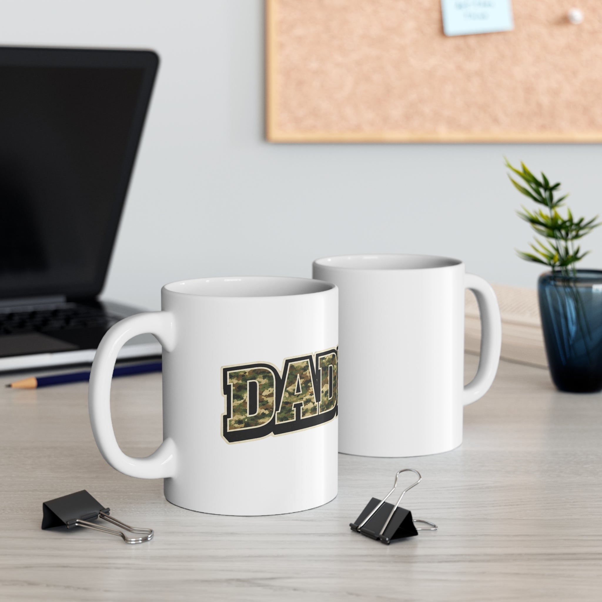 Daddy Camo Mug — Dad Coffee Cup, Military Camouflage Father’s Day Gift (11oz & 15oz)