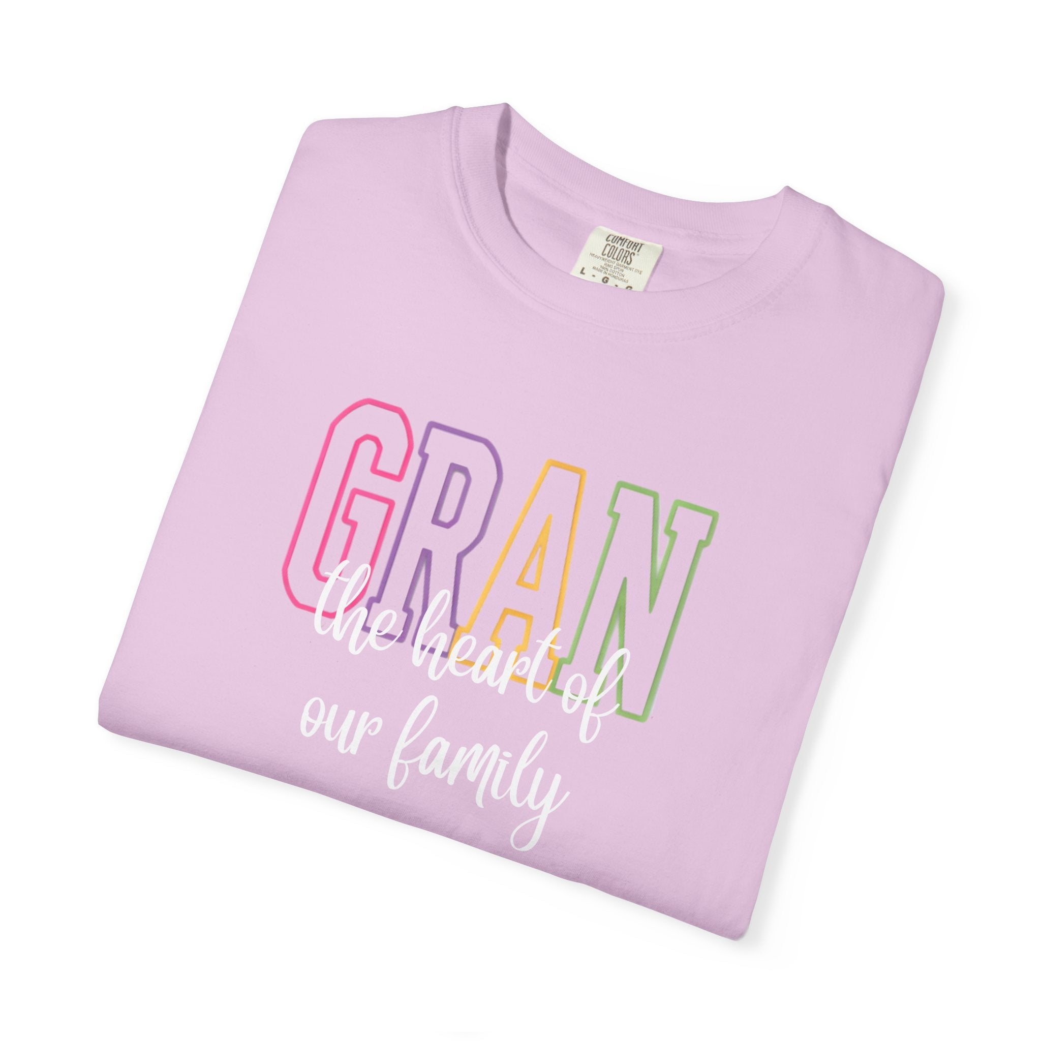 Gran The Heart of Our Family T-Shirt — Grandma Gift, Mother's Day, Family Life Tee