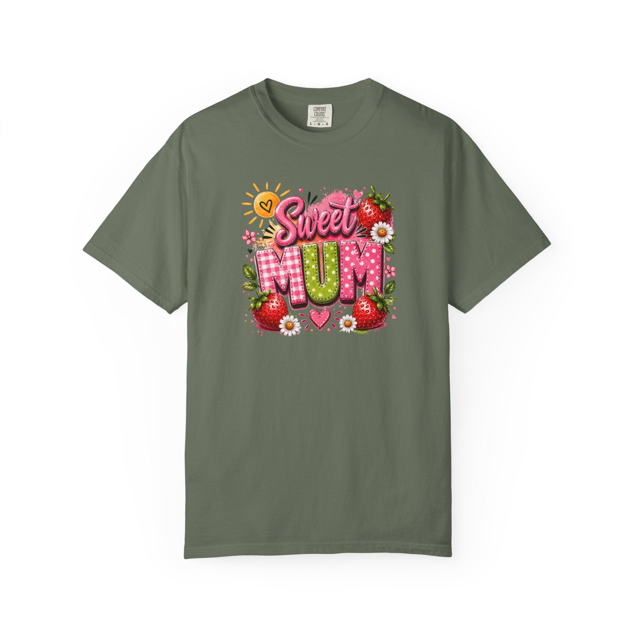 Sweet Mum T-Shirt — Floral Strawberry Mother's Day Tee