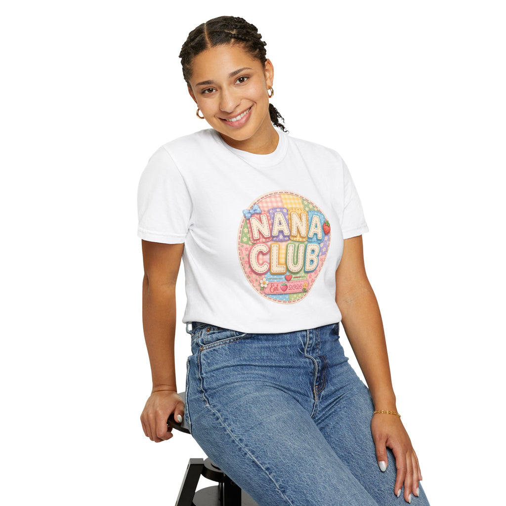 Nana Club T-Shirt — Retro Pastel Grandma Gift Tee