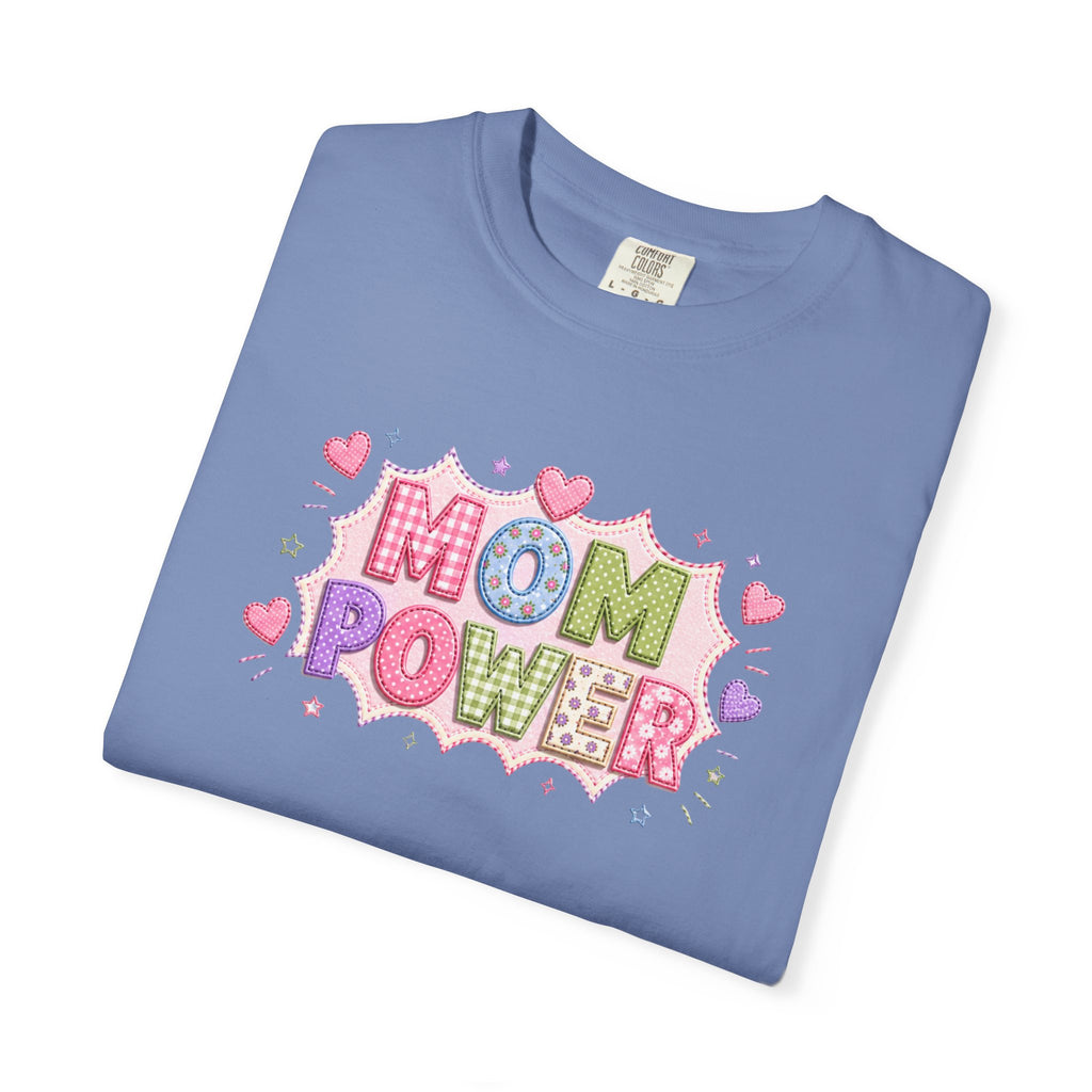 Mom Power T-Shirt — Cute Pastel Heart Mother's Day Tee