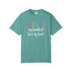 Grandma T-Shirt — "My Grandkids Have My Heart" Pastel Graphic Tee