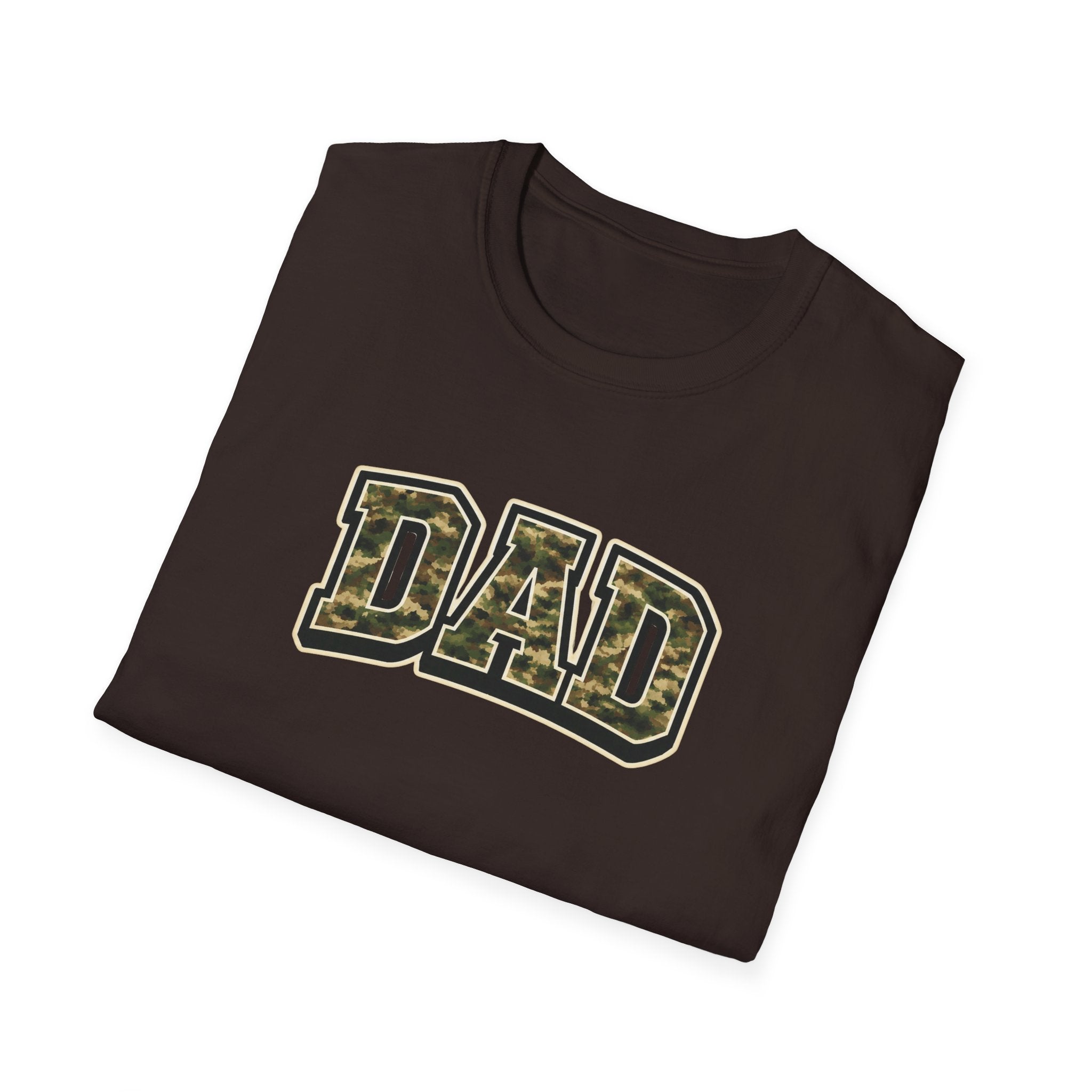 Dad Camo T‑Shirt — Military Camouflage 'DAD' Father's Day Tee