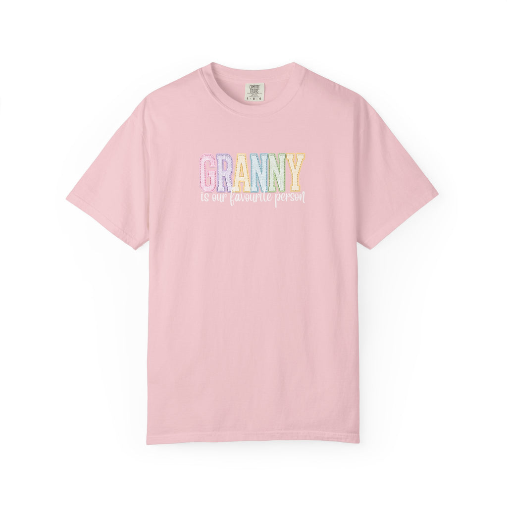 Granny Is Our Favourite Person T-Shirt — Pastel Grandma Gift Tee