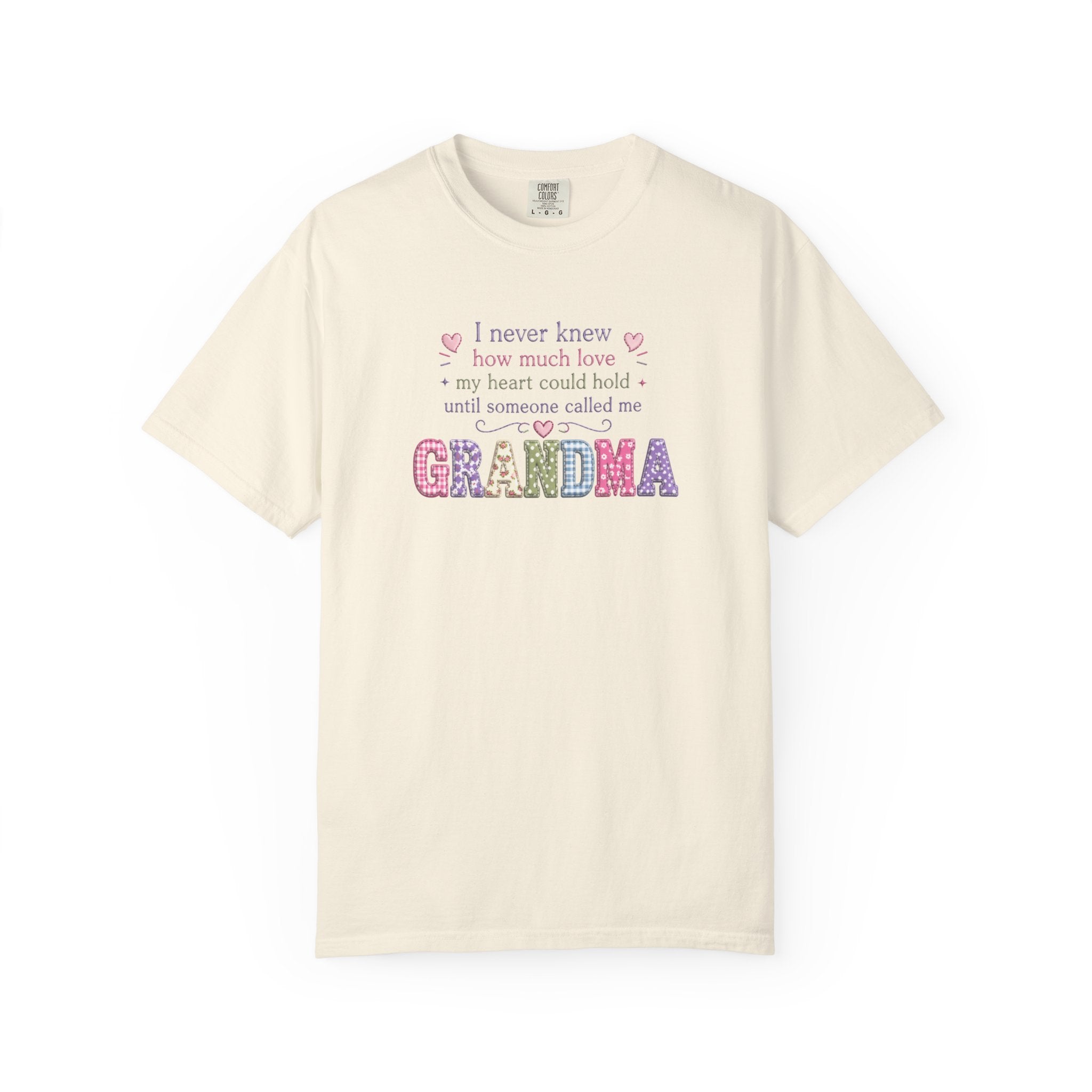 Grandma Floral Lettering T‑Shirt – "I Never Knew How Much Love" Mother's Day Gift