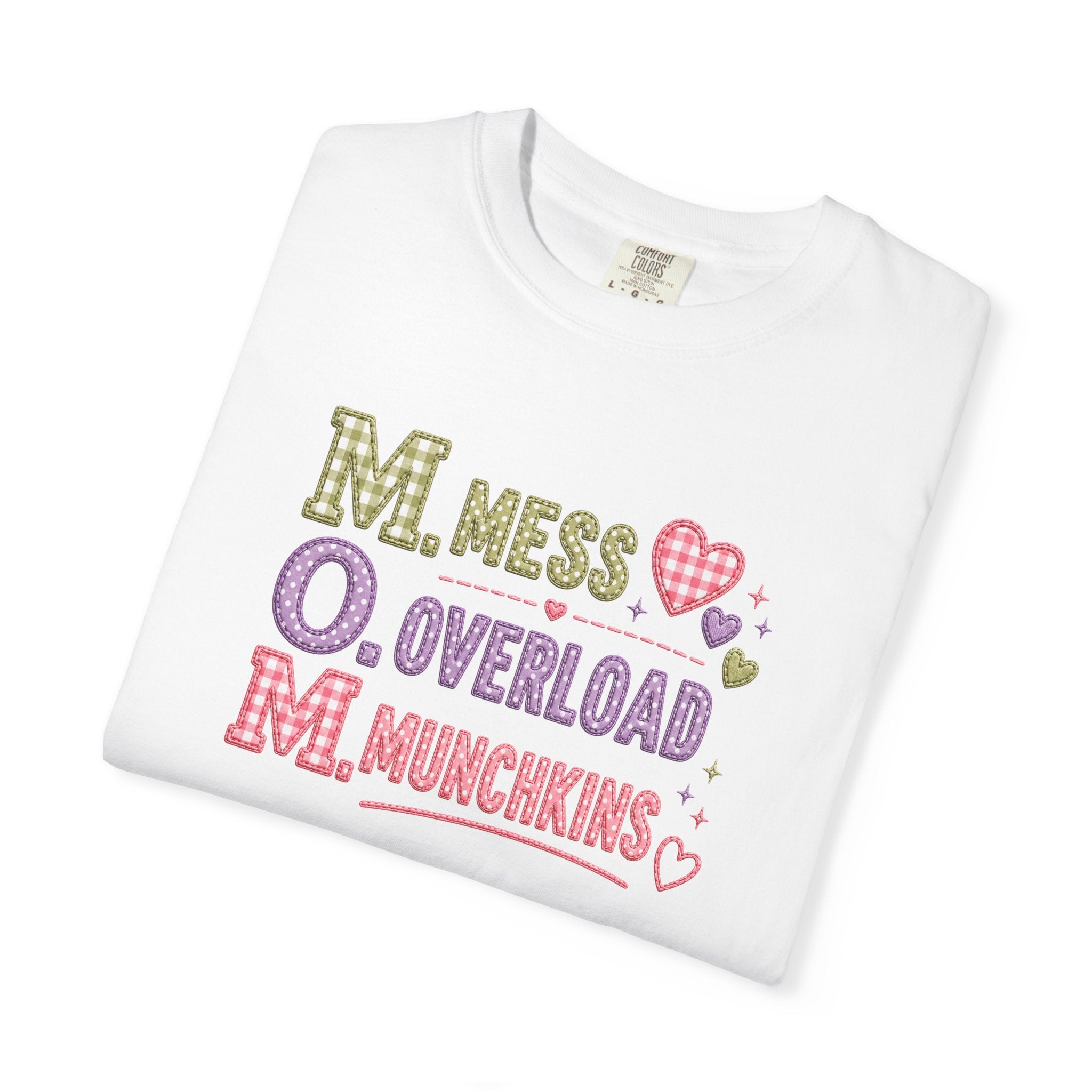 M.O.M. Graphic T-Shirt — "Mess Overload Munchkins" Cute Mom Tee