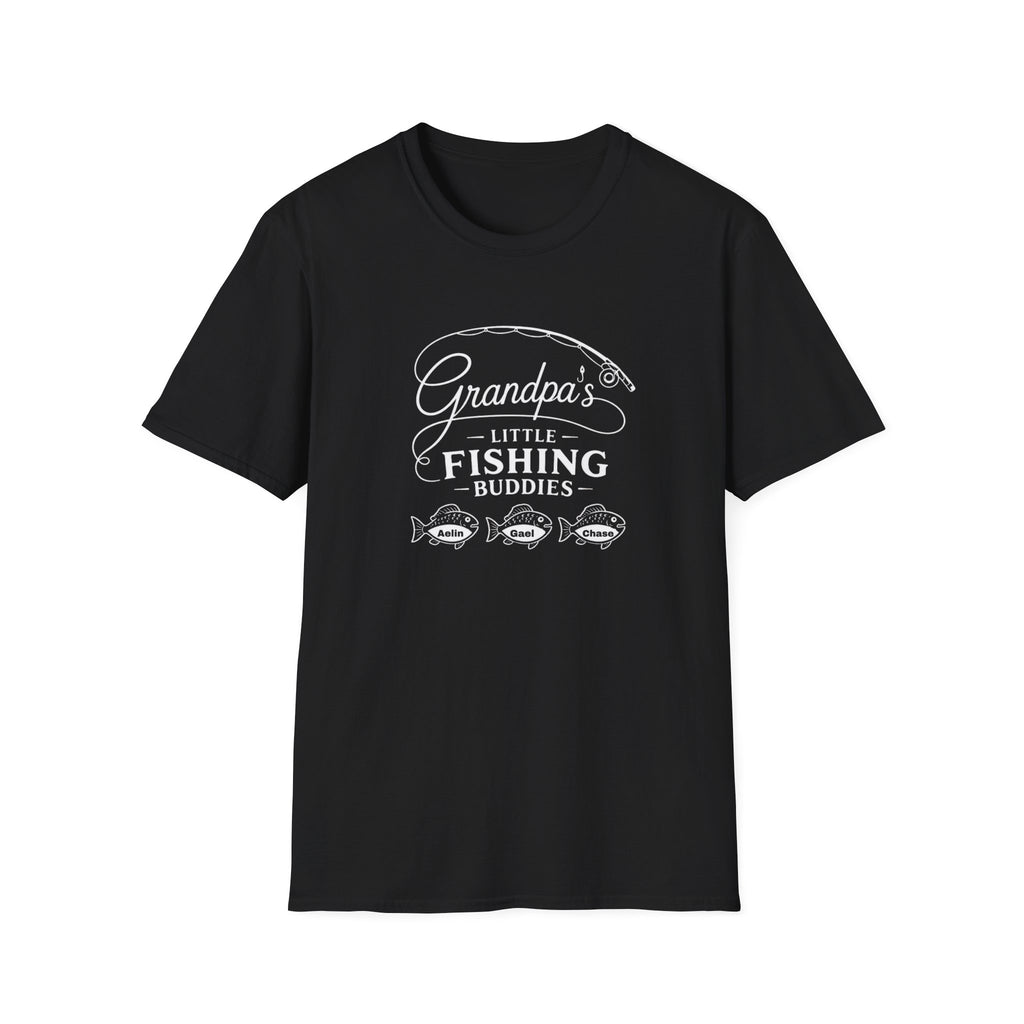 Fishing T-Shirt — "Grandpa's Little Fishing Buddies" Grandpa & Kids Matching Tee